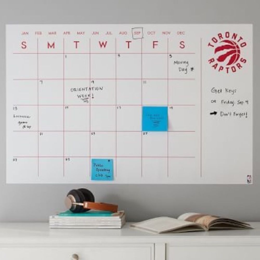 Pottery Barn Teen NBA Toronto Raptors Calendar Decal